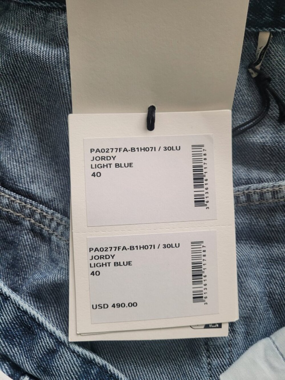 NWT Isabel Marant Women's Jordy Jeans, Light Blue Women's Size 40 - Picture 6 of 7
